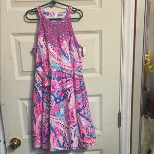 Lilly Pulitzer Kids Dress in Pink and Purple